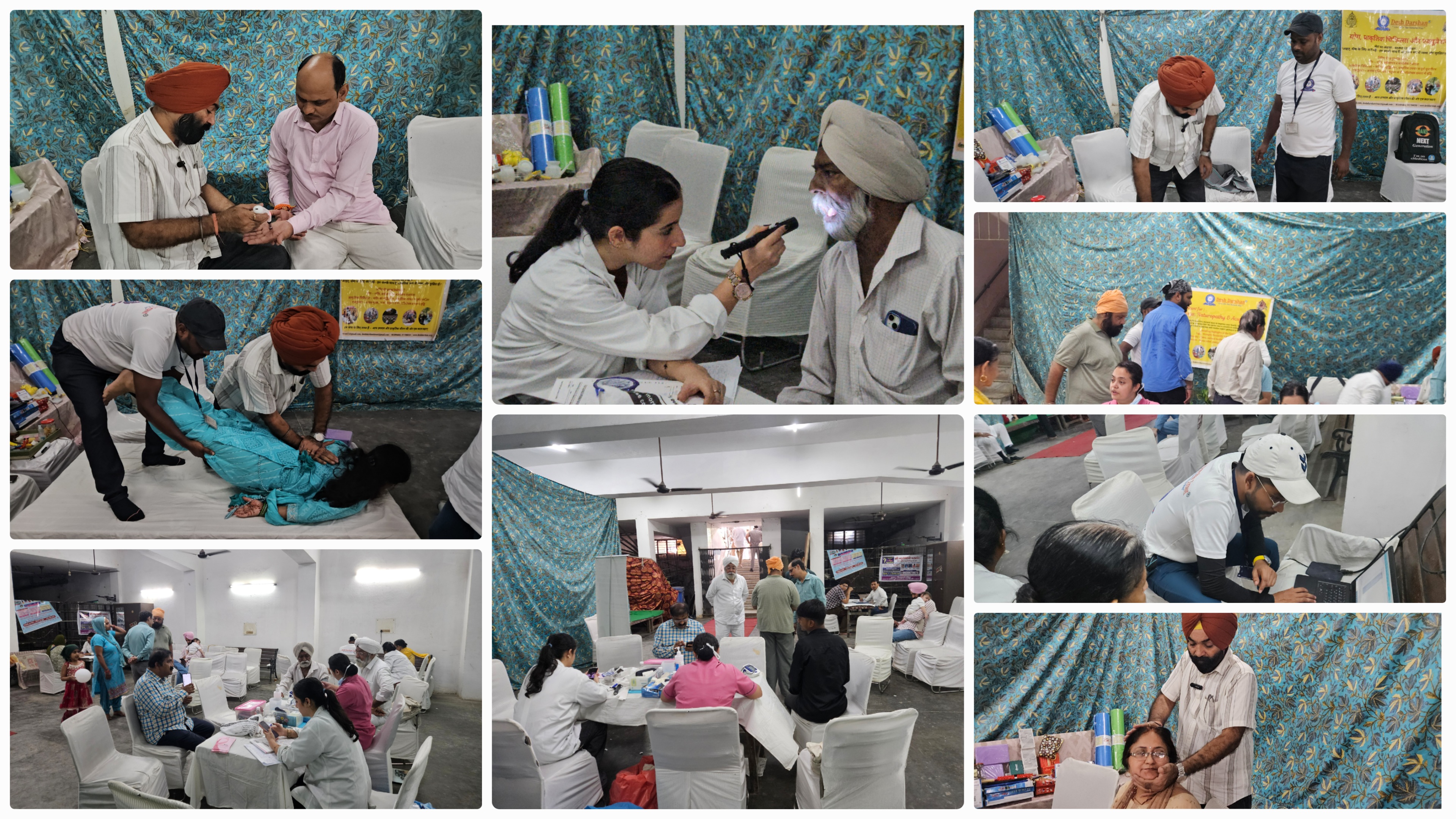 Free health camp at Vishwakarma Temple